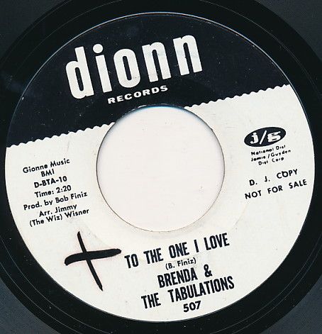 BRENDA & TABULATIONS Baby Youre So Right SOUL DJ 45  