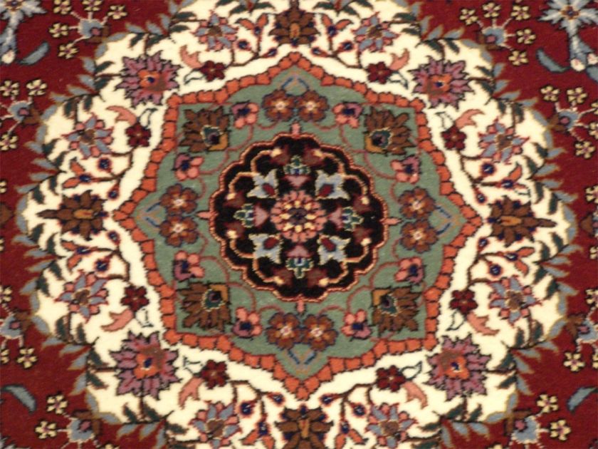 rug no 1122 type persian size 6 2x6 2 design isfahan pile wool silk 