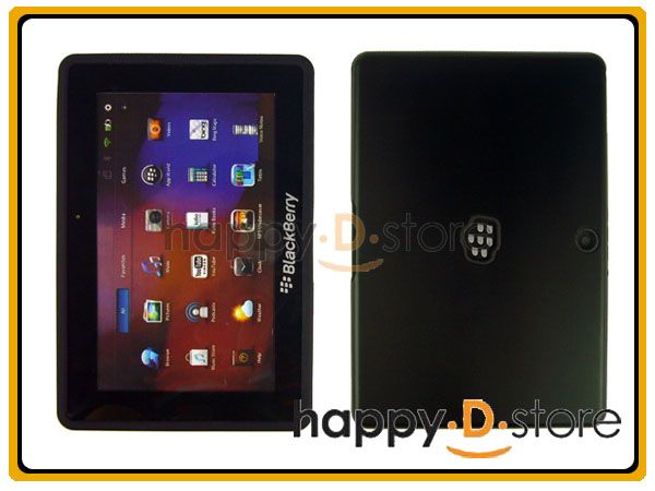 Black aluminum silicone hybrid case for Blackberry Playbook 7in tablet 