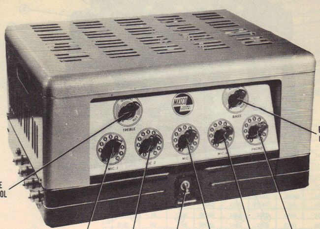 1948 MASCO MA 75N AMPLIFIER SERVICE MANUAL SCHEMATIC  