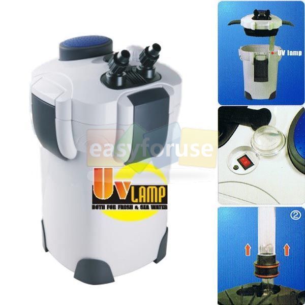 TROPICAL AQUARIUMS FISH TANKS CANISTER FILTER + 9W UV  