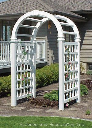 Dura Trel Grand Colonial Arbor Garden Arch 11164  