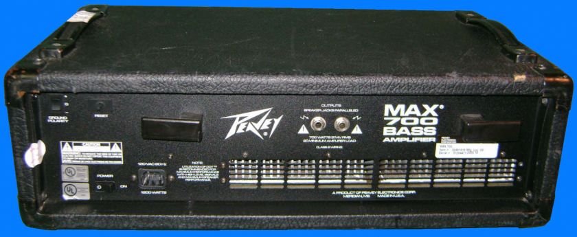 Peavey MAX700 MAX 700 Bass Amplifier Head  