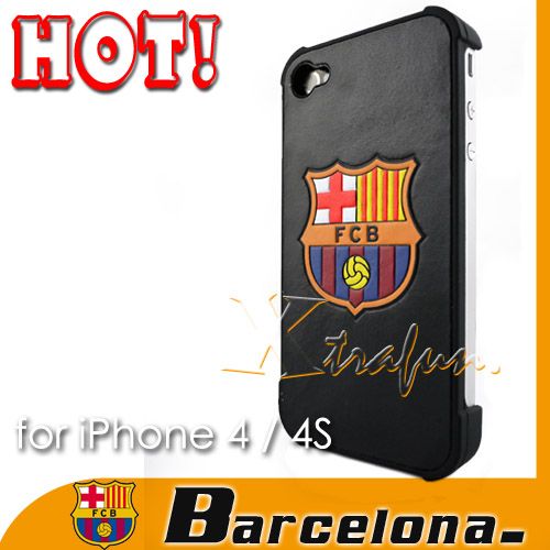   leather hard back case football club series for apple iphone 4 4s