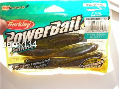 BERKLEY 5 POWER JERKSHAD (wtrmln/red glitter) 1 BAG  