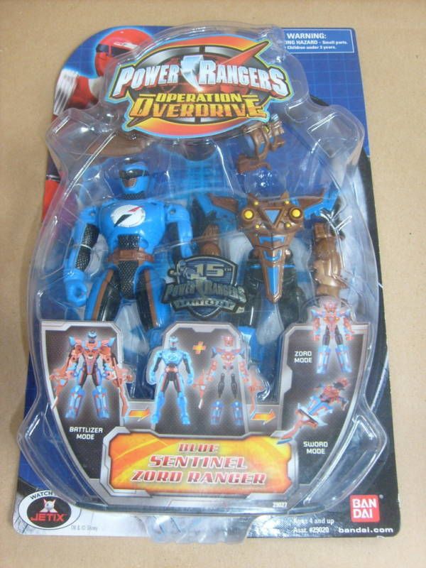 POWER RANGERS OVERDRIVE BLUE BATTLIZED RANGER FIGURE  