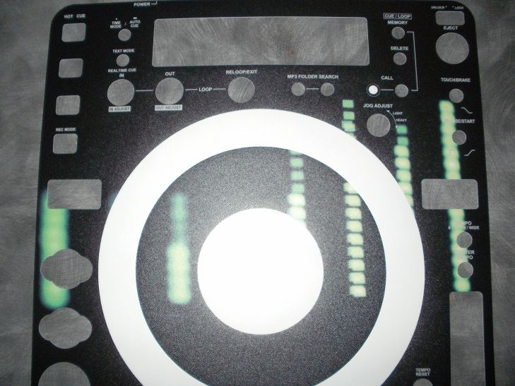 Pioneer CDJ 1000 800 850 400 900 200 2000 Skin Faceplate Absolute one 