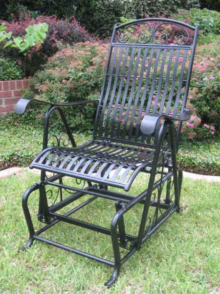   BLACK with a SILVER SHEEN FINISH   PATIO FURNITURE 700493301256  