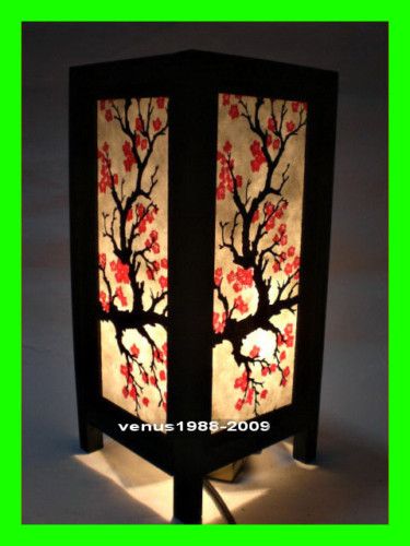   RESTAURANT DECOR BEDSIDE TABLE LAMP   CHERRY BLOSSOM TREE LM3  