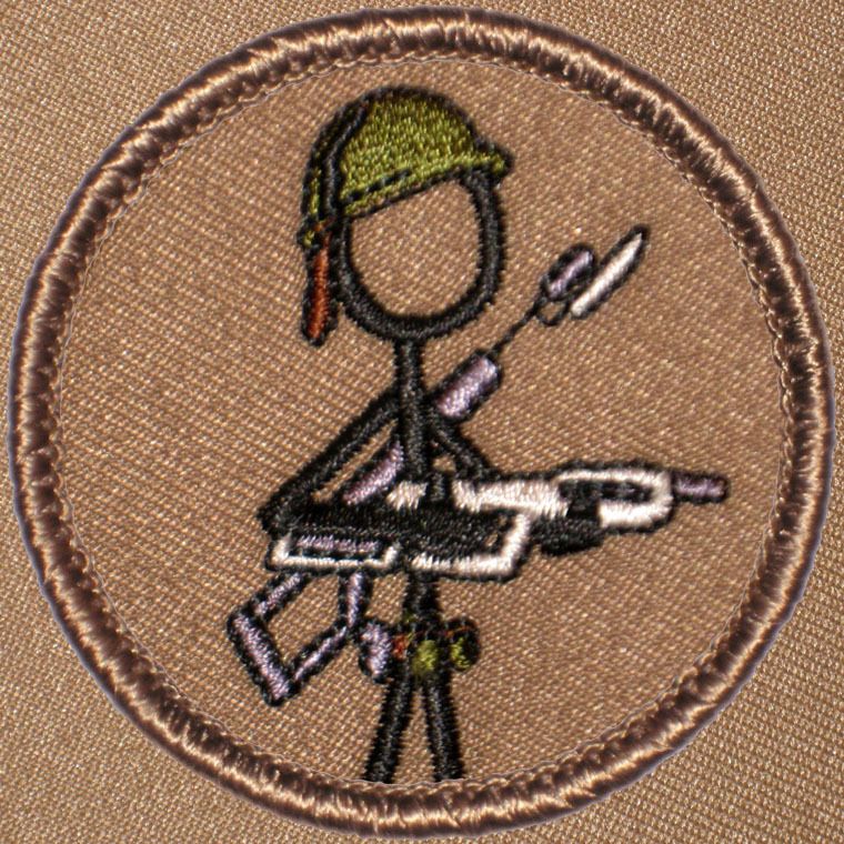 Cool Boy Scout Patches  Stickman Marine Patrol (#333)  