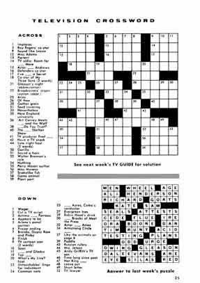 Try the crossword puzzle and test your knowledge of pop culture 