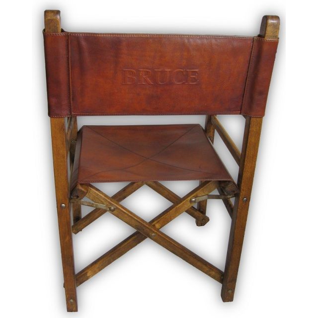 Italian High Quality Leather Director Chair   Regista  