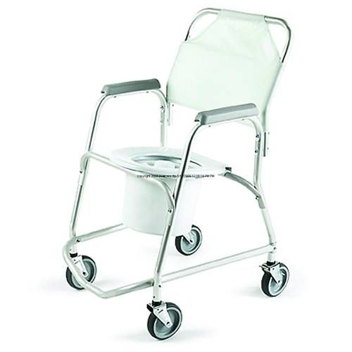Disabled Bath Shower Commode Wheeled Toilet Chair Frame  
