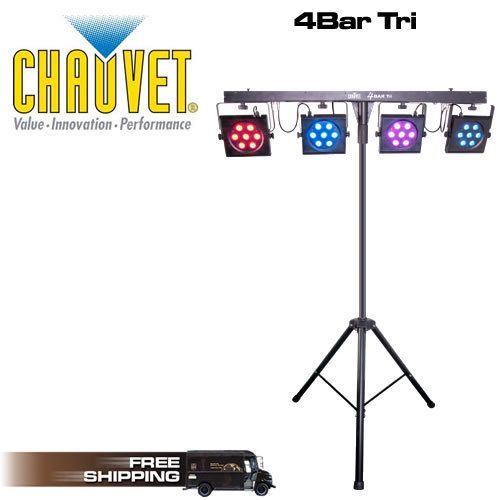 CHAUVET DJ LIGHTING 4BAR TRI LED DMX SYSTEM STAND CASE 4 BAR TRI 