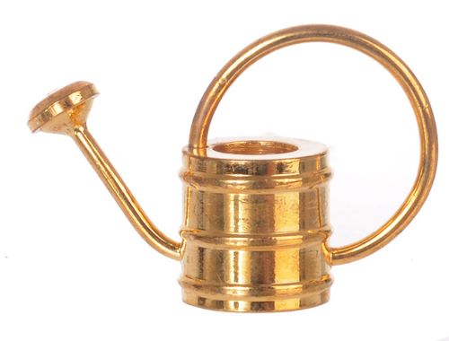 Dollhouse Accessories Town Square Miniatures Solid Brass Watering Can 