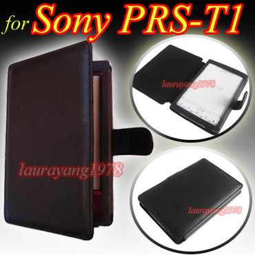   LEATHER CASE POUCH COVER for SONY PRS T1 PRST1 eREADER eBOOK READER