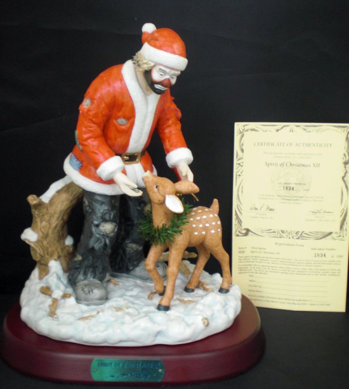 Emmett Kelly Jr Spirit of Christmas XII Signed Ltd.Ed  