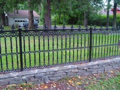 VICTORIAN STYLE CAST IRON FENCE PANEL SYSTEMS H18  