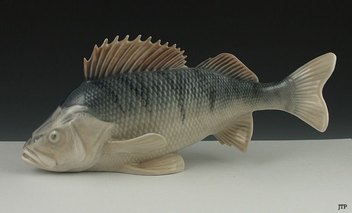 ROYAL COPENHAGEN FISH PERCH PORCELAIN FIGURINE #1138  