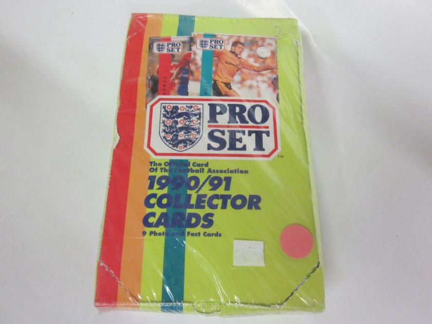 Pro Set UK 1990/91 Football Trading Cards Sealed Box  