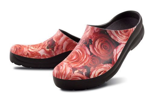 Womens All Weather Garden Outdoor Rose Clogs Sizes 5 12  