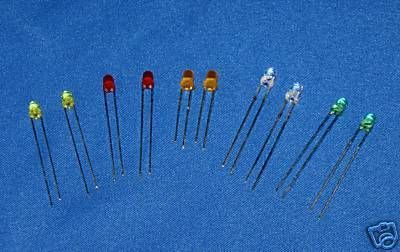 3mm LED KIT FOR PEDALS + MODS 5 COLORS 10 LED’s 3 mm.  