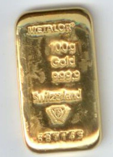 OUNCE GOLD INGOT   999.9 FINENESS (Investment item)  