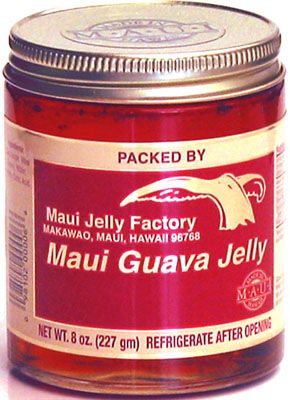 HAWAIIAN GUAVA JELLY ~ MAUI JELLY FACTORY ~ 8 / 8 OZ  