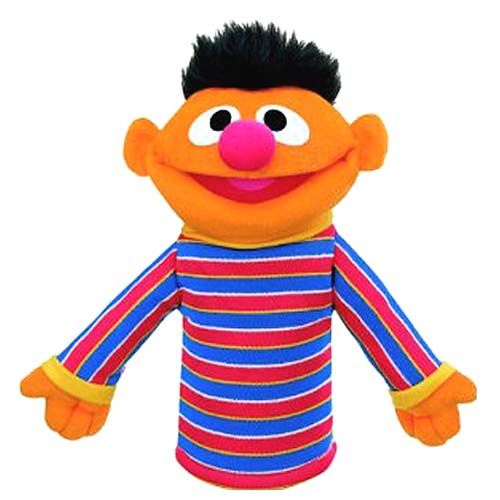 Gund Plush Sesame Street 10 ERNIE Hand Puppet ~NEW~  