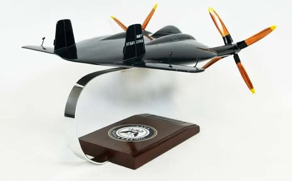 VINTAGE NAVY VOUGHT V 173 AF5U FLYING PANCAKE 1/32 DESK DISPLAY MODEL 