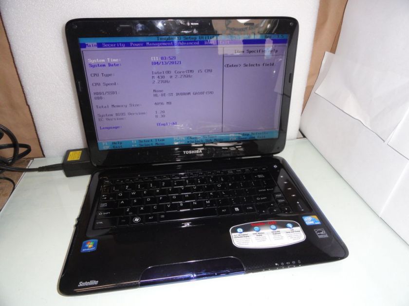   E205 S1904 14 HD TruBrite LED Backlit Notebook   Core i5 430M  