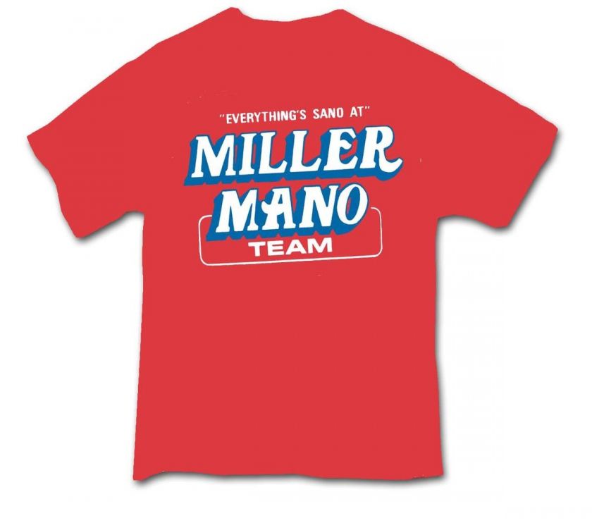 MILLER MANO T shirt Honda CR125 Elsinore XR75 DMC Vintage Motocross 