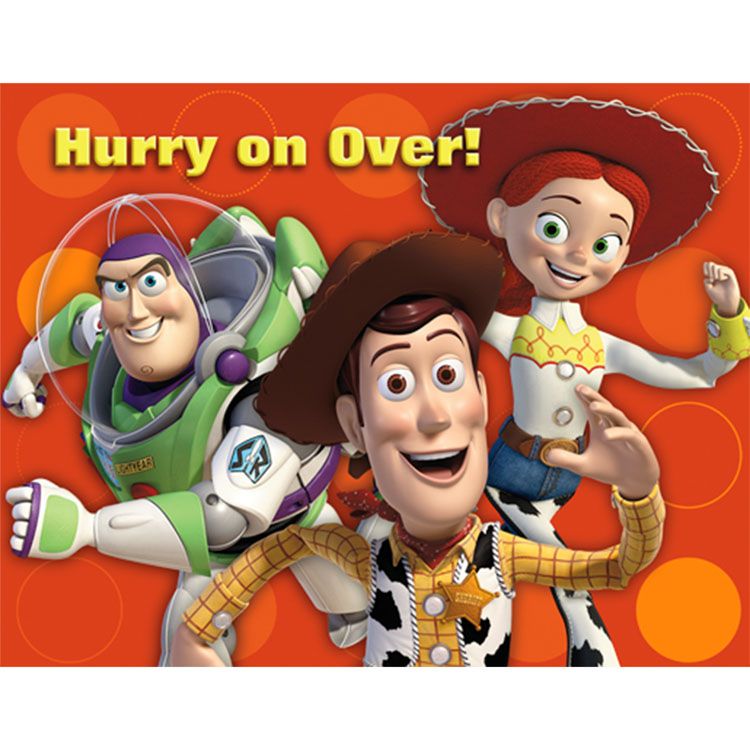 Toy Story 3 8 Birthday Party Invitations & Envelopes  