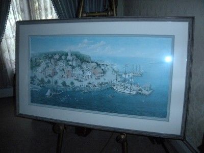 FRAMED CHARLOTTE JOAN STERNBERG MY ISLAND SIGNED PRINT  