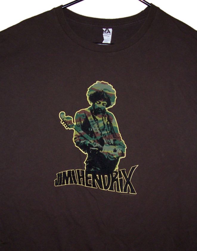 Jimi Hendrix shirt Experience Band of Gypsies Woodstock Guitar Purple 