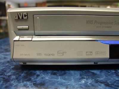 JVC DR MV5S DVD Recorder/Hi Fi VHS Combination Deck & Remote 