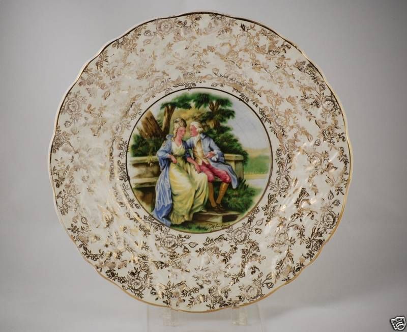 Antique JAMES KENT Romance LONGTON PLATE Lovely Rare  