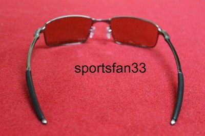 NEW Oakley Square Wire Sunglasses Brushed Chrome/VR28. 100% Authentic 