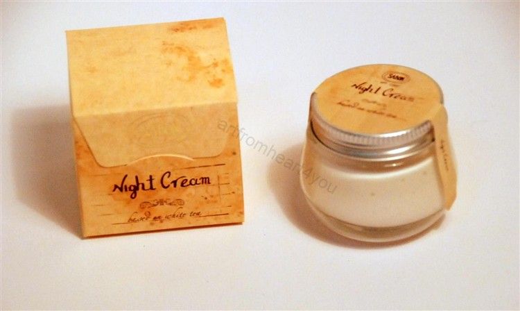 New SABON White Tea Night Cream Moisturizer 50ml/1.5oz  