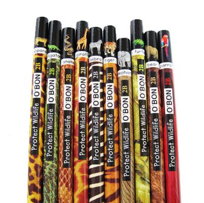 BON Eco Wildlife Newspaper 2B Pencil 10pc/box OBON  