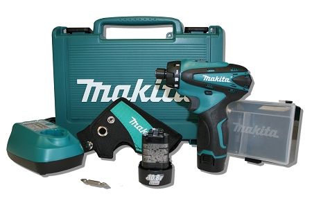 Makita DF030D 10.8 V Li ion Cordless 1/4 Hex Driver Drill Kit  