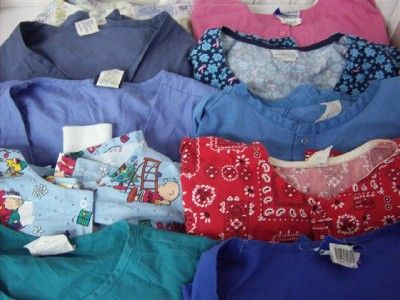 Medical Dental Scrubs Lot of 10 Scrub Jackets Size XL XLARGE EXTRA 