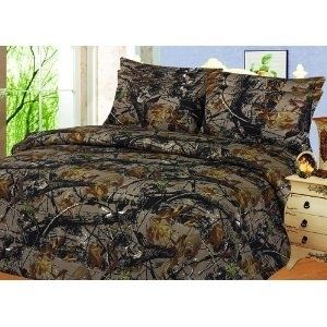 NEW WOODLAND CAMOUFLAGE 6 Piece 800 Count Microfiber Sheet Set QUEEN