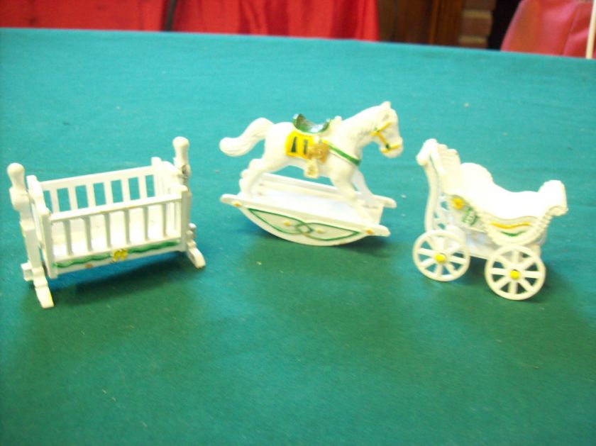   Durham Metal miniature doll house nursery Furniture Beautiful  