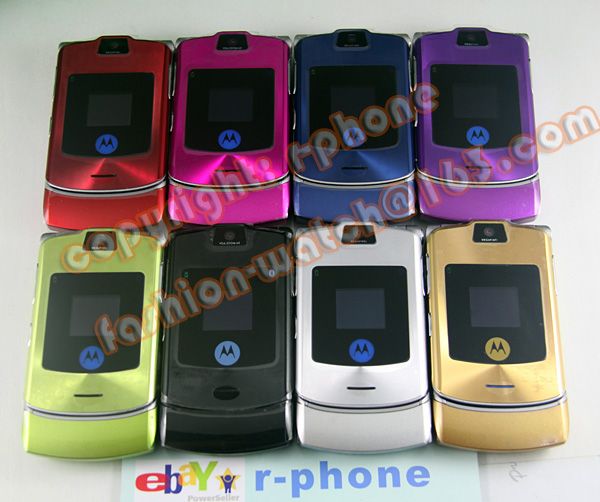 Refurbished MOTOROLA RAZR V3i Mobile Cell Phone Unlock 940356010042 