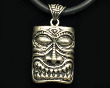 Lucky Tiki Pewter Necklace  