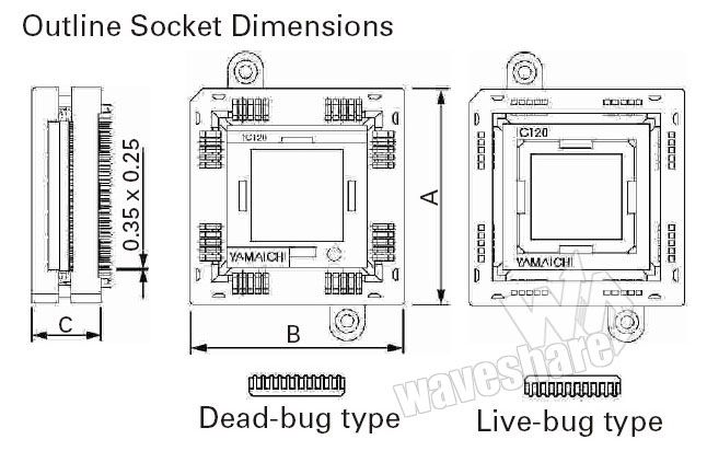 PLCC44 Yamaichi IC Test Socket Programmer Adapter  