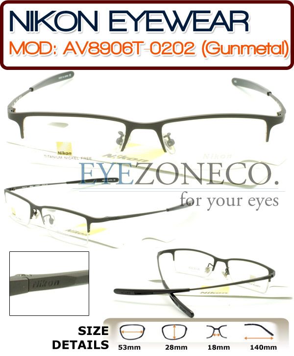 EyezoneCo] NIKON AVANTI Titanium Eyeglass AV8906T 0202  