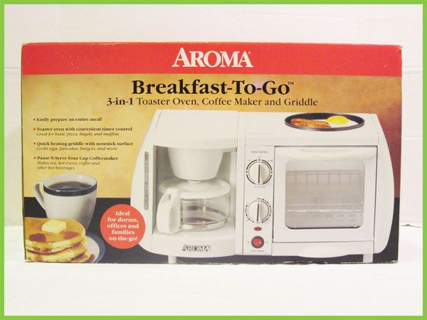    To Go / Toaster Oven, Coffee Maker and Griddle Space Saver Appliance