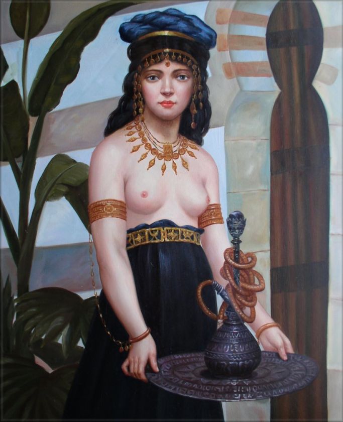 Hand Painted Oil Painting Repro Paul Desire Harem Servant Girl  